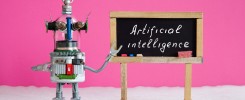 Artificial intelligence and machine learning concept.